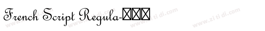 French Script Regula字体转换